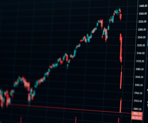 A significant s&p 500 index chart drop
