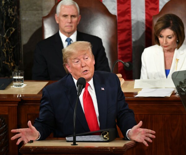 trump and pelosi at the time of the president trump and his second state of union address
