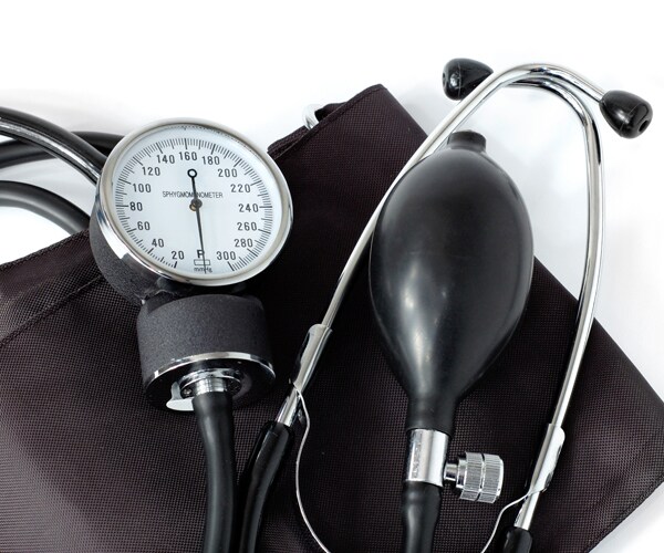 a blood pressure cuff