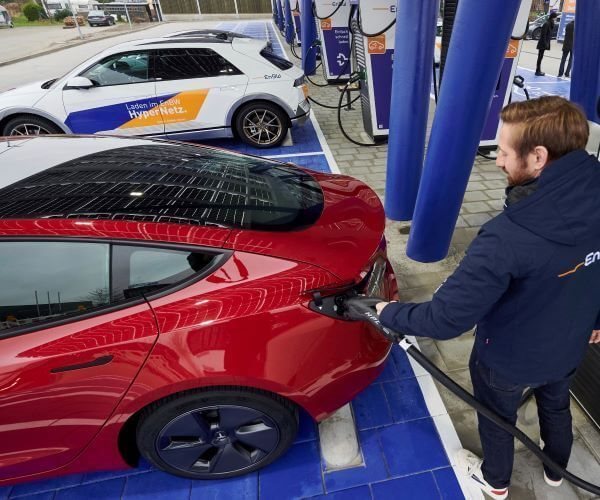 Tesla charging station