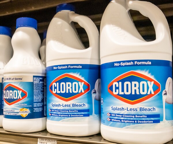 bottles of bleach