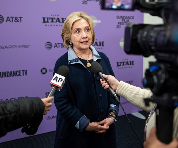 hillary clinton attends the premiere of hillary at the sundance film festival in utah