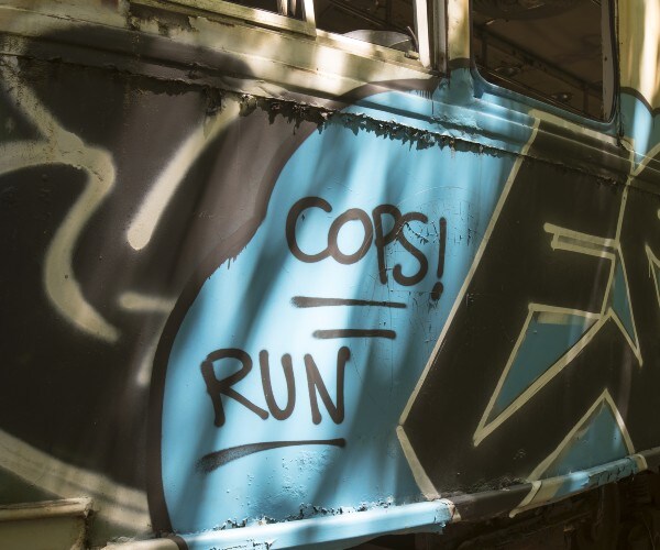 anti law enforcement graffiti  