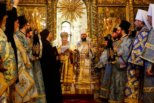 Independence Decree Presented to Ukrainian Orthodox Bishop