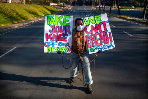 South African Opposition Leader Protests Brutality in US, SA