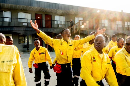 In Fight against Canada Fires, Dancing South Africa Crews Are a Familiar and Uplifting Sight