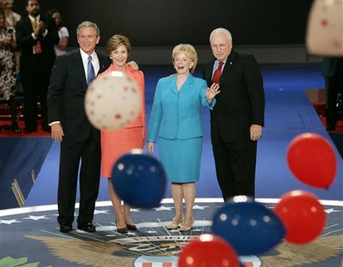 President Bush and First Lady Laura at RNC in New York