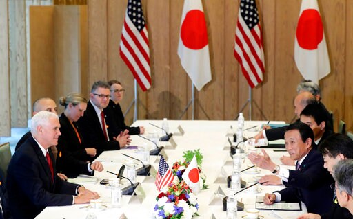 The Latest: Japan and US Set Framework for Economic Talks