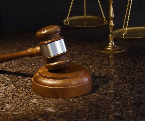 gavel and scales of justice