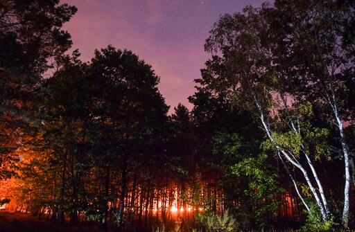 Huge Wildfire Spreads Southwest of Berlin