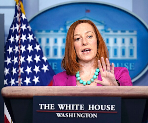 white house press secretary jen psaki speaks during a white house daily press briefing thursday