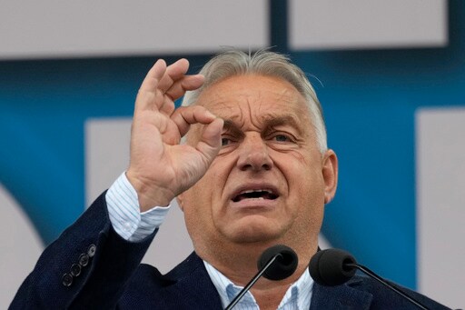 Hungary's Orbán Interrupted by Activist During EU Presidency News Conference