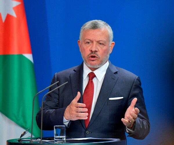 king abdullah gives a press conference