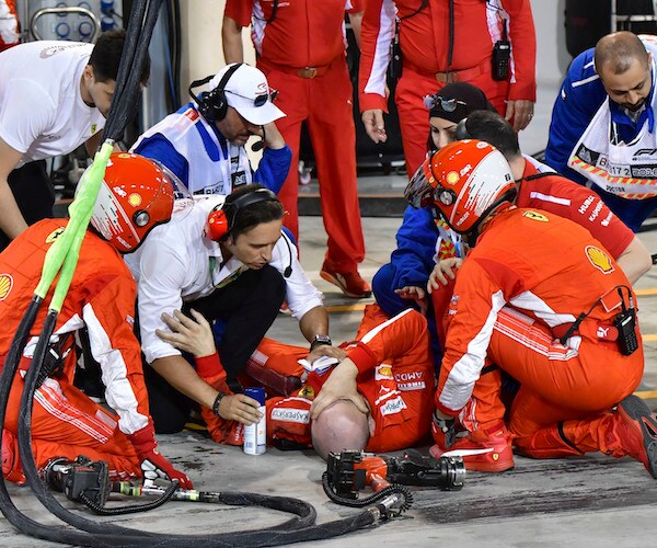 F1 Mechanic Hit at Bahrain Grand Prix, Breaks Leg