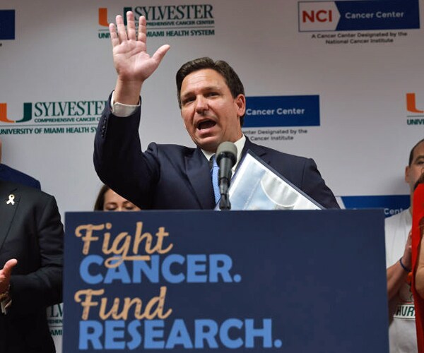 florida gov ron desantis speaks during speaks during a press conference