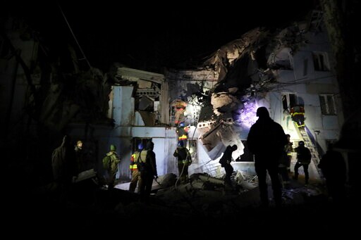 Russian Strike on Ukraine Apartment Block Kills 3, Injures 6