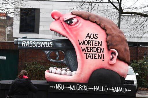 German Carnival Floats Take Aim at Racism in Wake of Attack