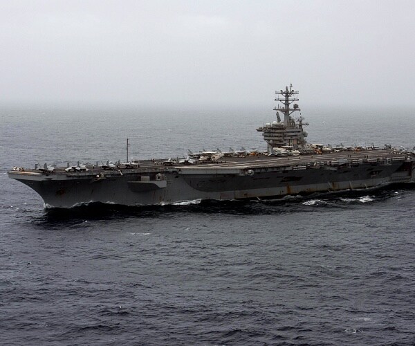uss nimitz crosses arabian sea