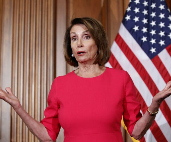 house speaker nancy pelosi gestures while speaking before a ceremonial swearing-in, on capitol hill.