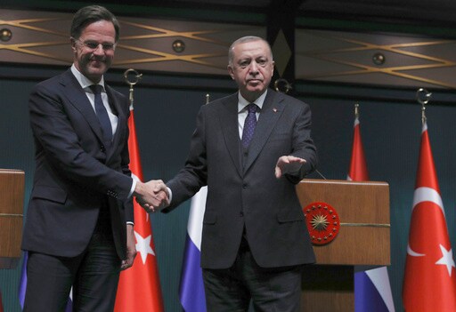 Turkey Says it Backs Outgoing Dutch Prime Minister Rutte's Candidacy for NATO Chief