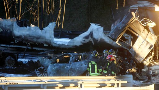 Highway Crash in Northern Italy Kills 6 When Tanker Ignites