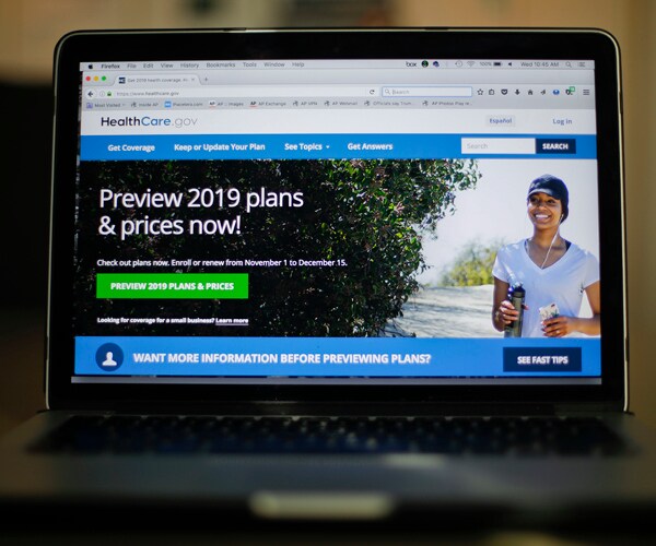 The HealthCare.gov website