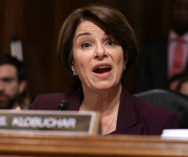democratic sen. amy klobuchar on capitol hill