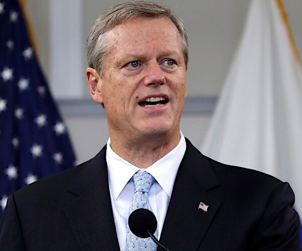 governor charlie baker speaks to the media