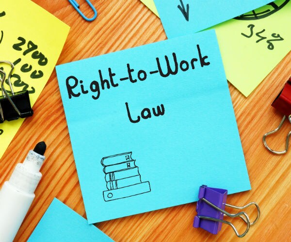 right to work and right to work law 