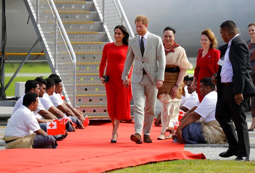 Royals Harry and Meghan Arrive in Tonga on Pacific Tour