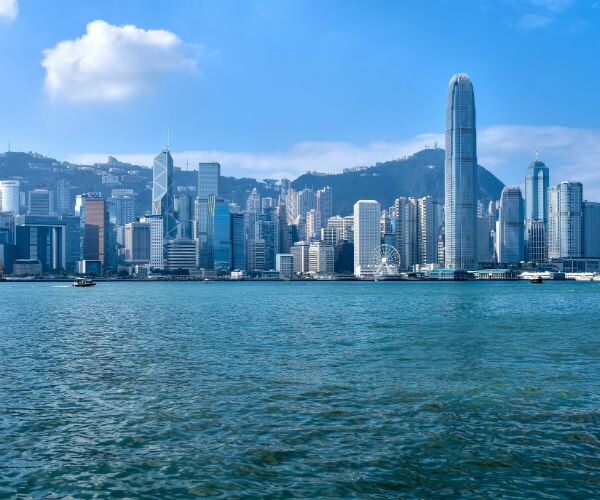 daylight view of hong kong skyline