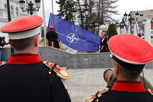 Macedonia Raises NATO Flag Ahead of Name Change