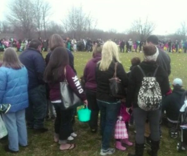 Pez Easter Egg Hunt Chaotic After Parents Jump the Gun