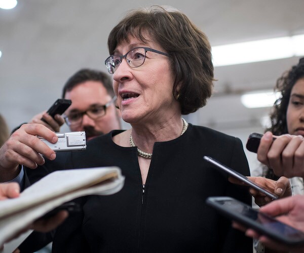 susan collins speaks to the media