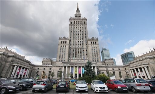 Warsaw Fetes as Culture Palace, Unwanted from Stalin, Turns 60 