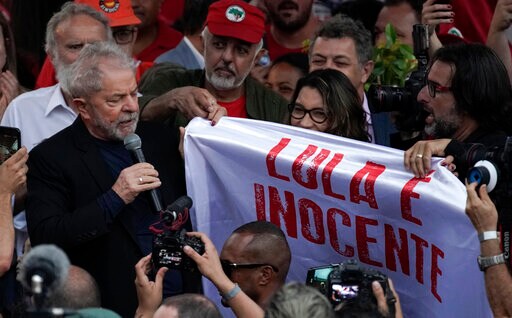 Ex-leader's Release Buoys Brazil's Left, Angers the Right
