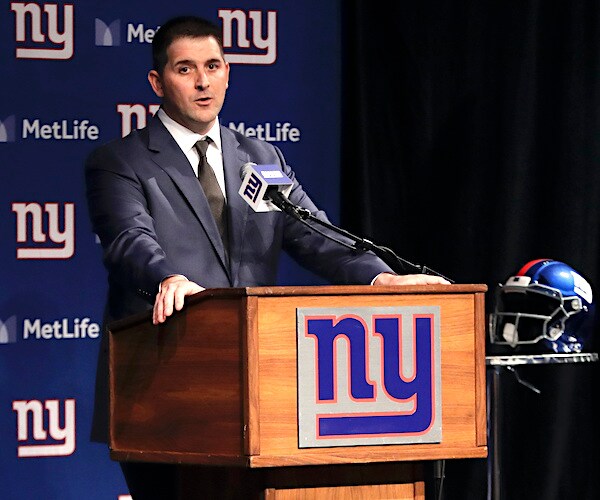 nfl giants head coach joe judge speaks at a news conference
