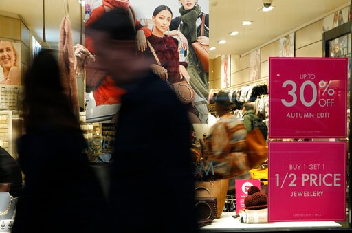 British Retail Sales Slip amid Household Income Squeeze