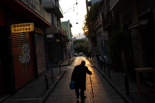No Cafes, No Tourists: Virus Empties Streets of Old Athens
