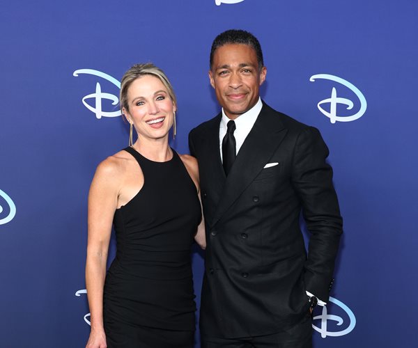 Amy Robach, left, and T.J. Holmes
