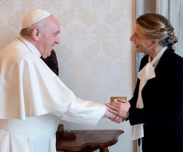 Pope Francis and Italian official