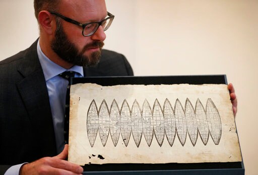 AP Exclusive: Oldest Map to Use Word 'America' up for Sale
