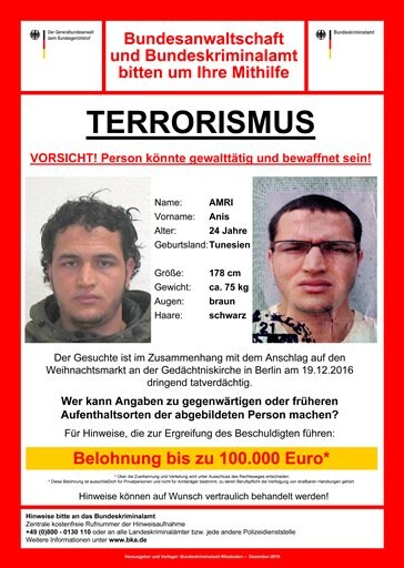 Europe Scrambles to Find Tunisian Suspect in Berlin Attack