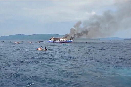 568 People Survived after an Indonesian Passenger Ferry Caught Fire at Sea, Killing 3