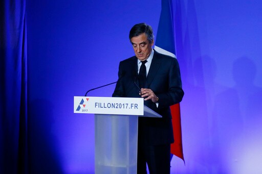 The Latest: France: Fillon Refuses to Withdraw from Election