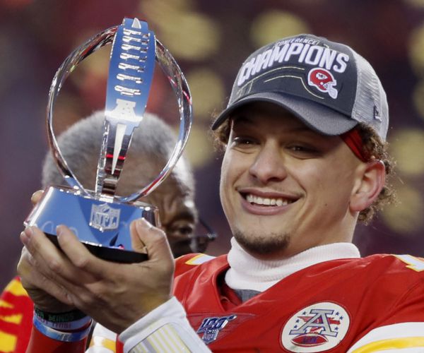 Mahomes' Feet, Arms, Lift Kansas City Chiefs to Super Bowl over Tennessee Titans