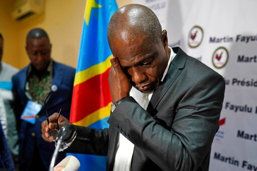 The Latest: Congo Opposition Leader Says Results Were Rigged