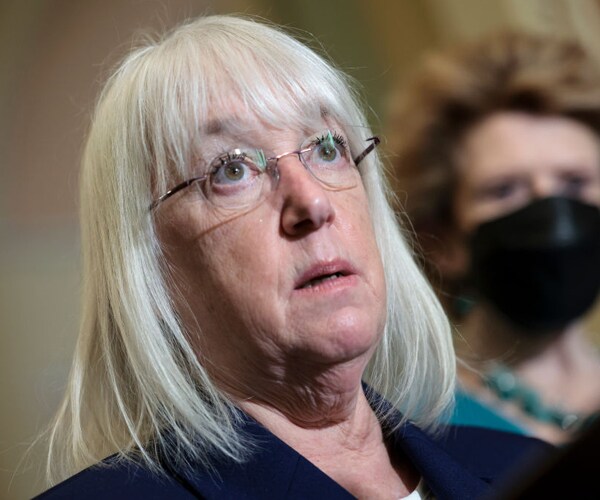 sen patty murray of washington speaks with the media on capitol hill in february
