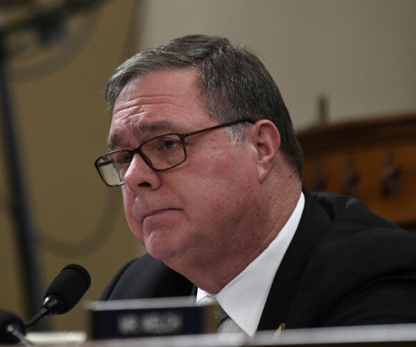 rep. denny heck asks questions during a house intelligence committee hearing on capitol hill