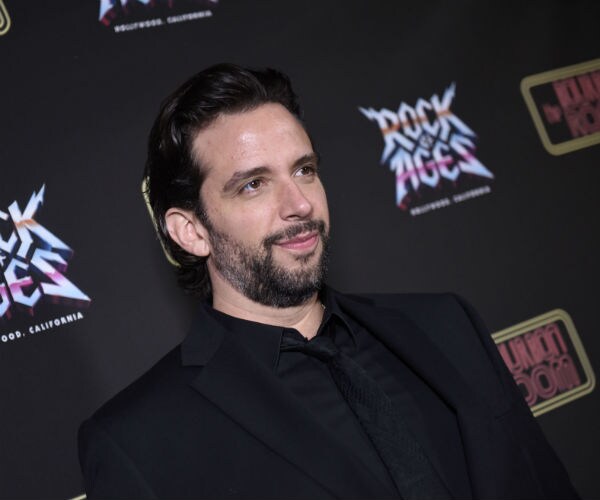 Broadway star Nick Cordero is shown in all black attire